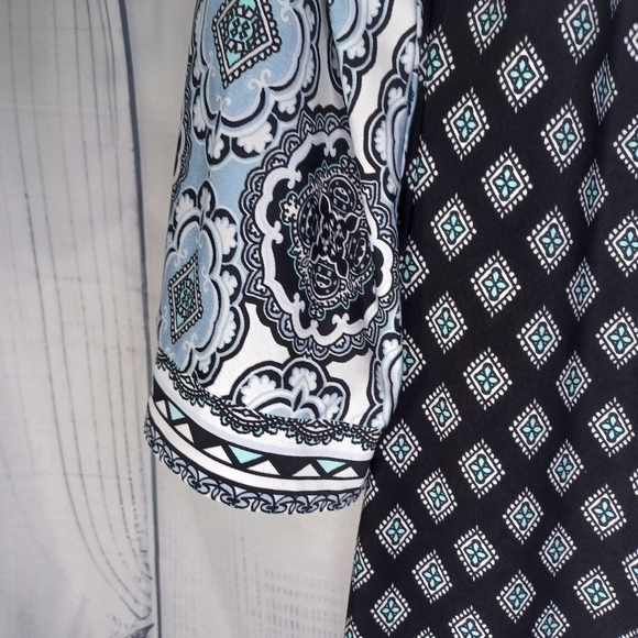 MSK multi pattern mini 70’s dress - Picture 4 of 10